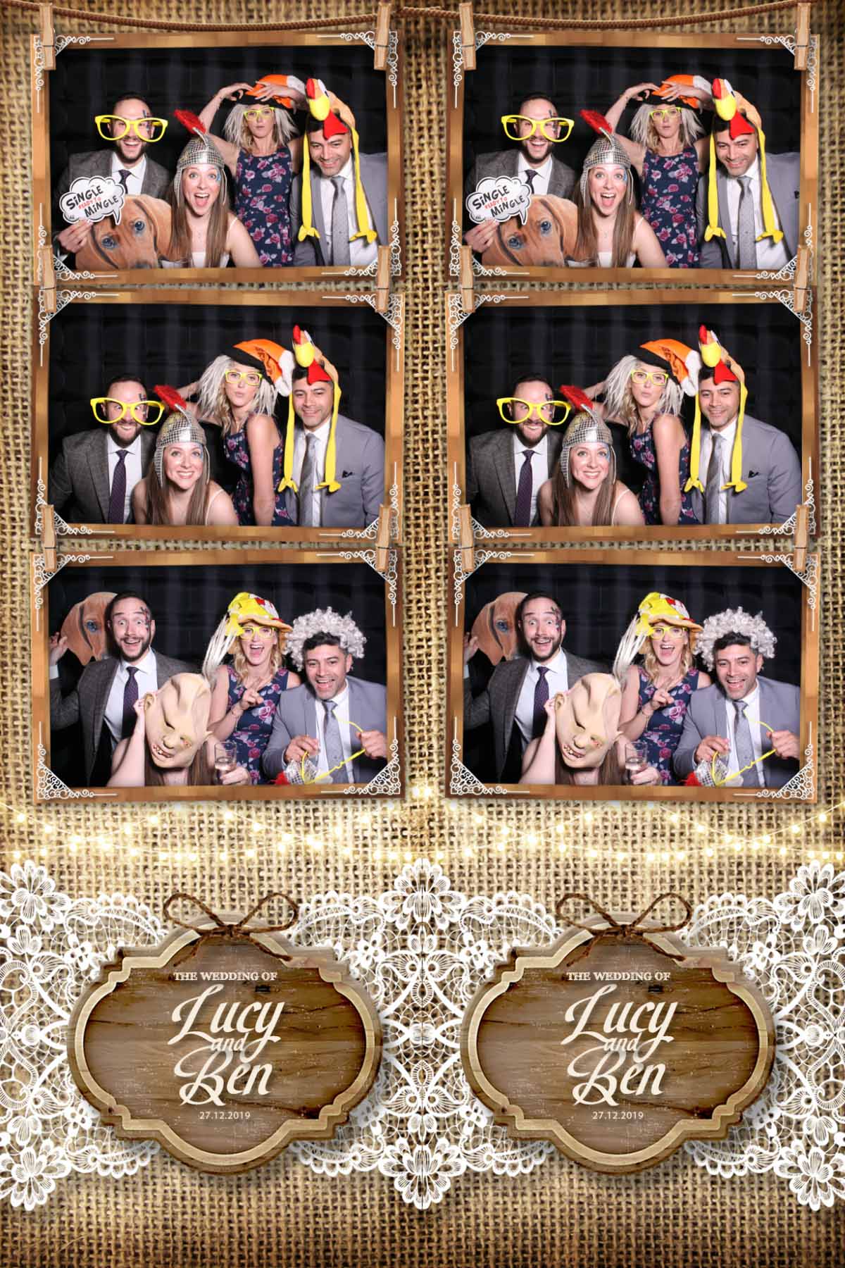 Ben and Lucy's Wedding | View more photos from the event at galleries.surreyfacebooth.co.uk/u/Surrey-FaceBooth/Ben-and-Lucys-Wedding